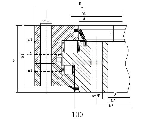 Three Row Cylindrical Roller Slewing Bearing