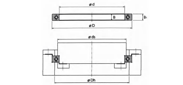 CRBT crossed roller bearing