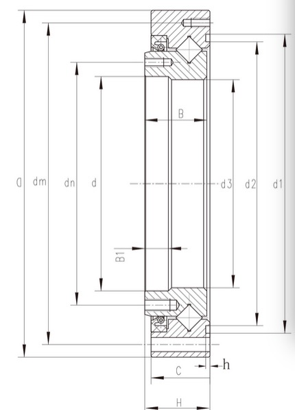 CSD Type Cross Cylindrical Roller Bearing